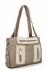 Torebka Damska Shopper Bag 2 Komory firmy Hernan 3892-1 Ciemno Beżowa/Beżowa